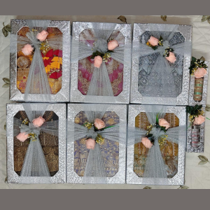 Silver Cloth Gift Box