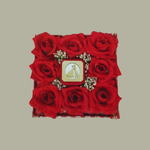 Customized Red Rose Ring Tray