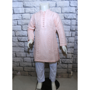 Kids Self embroidered kurta pajama