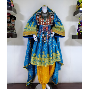 Pathani Dress Blue Green