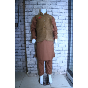 KurtaPajama with Jamawar westcoat