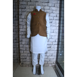KurtaPajama with Jamawar westcoat