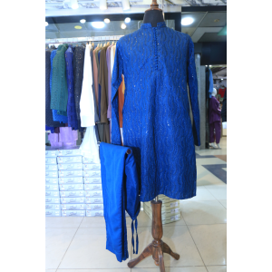 Self embroidered Kurta Pajama